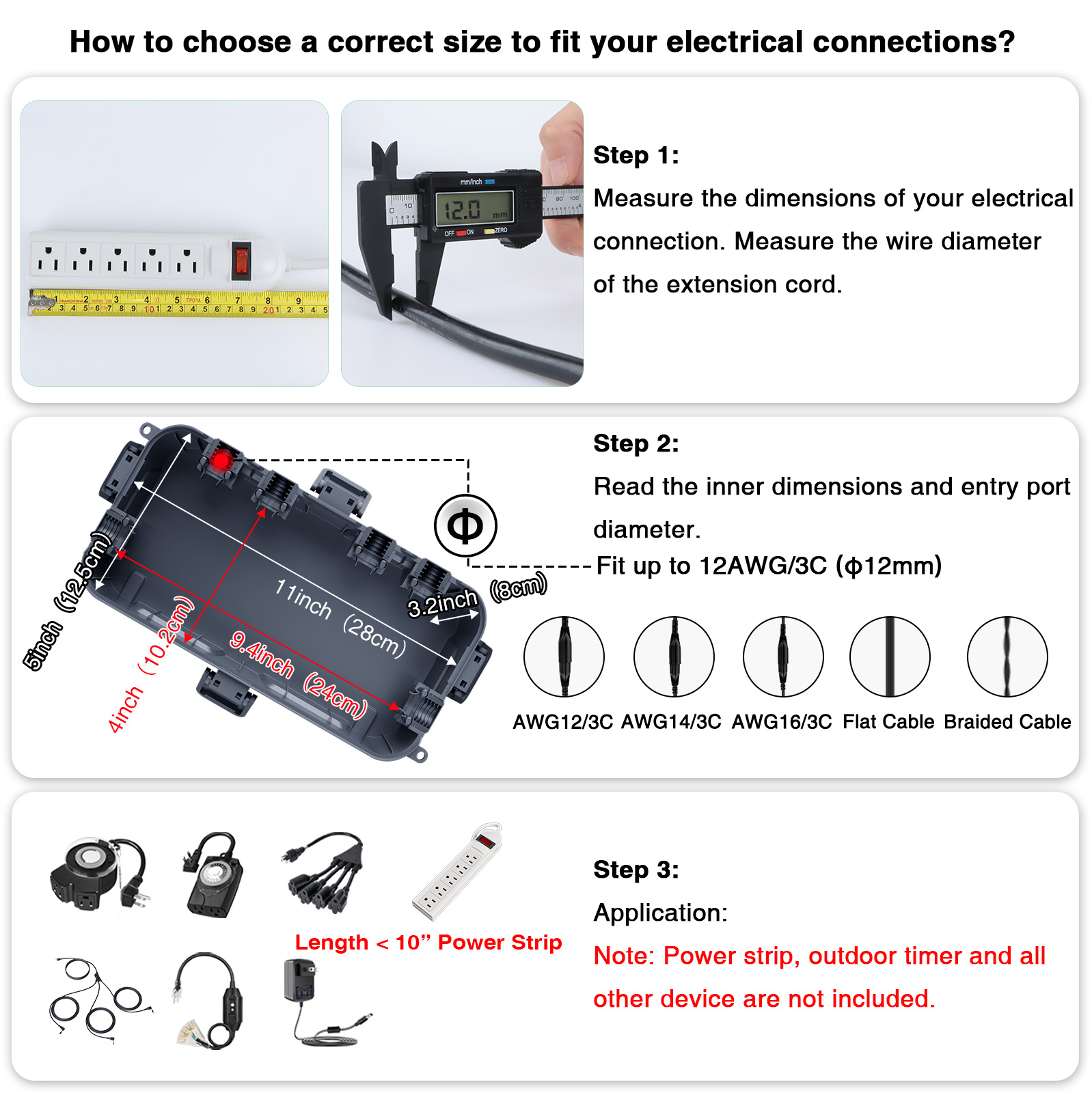 Weatherproof Extension Cord Co - đánh giá và giá Outdoor Use Power Strip